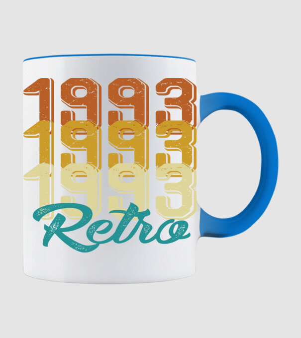 1993 retro model albastru deschis pe tricou
