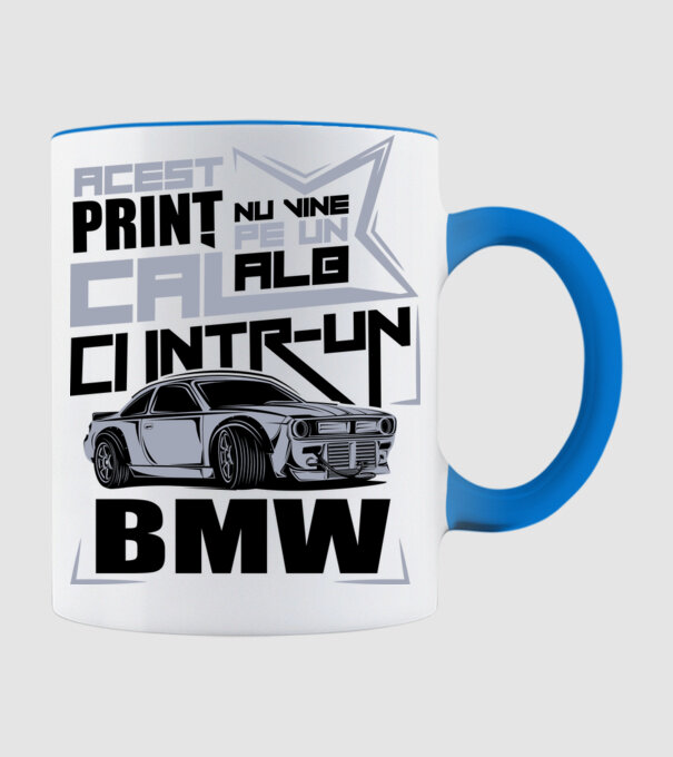 Acest prinț nu vine pe un cal alb, ci într-un BMW model albastru deschis pe tricou