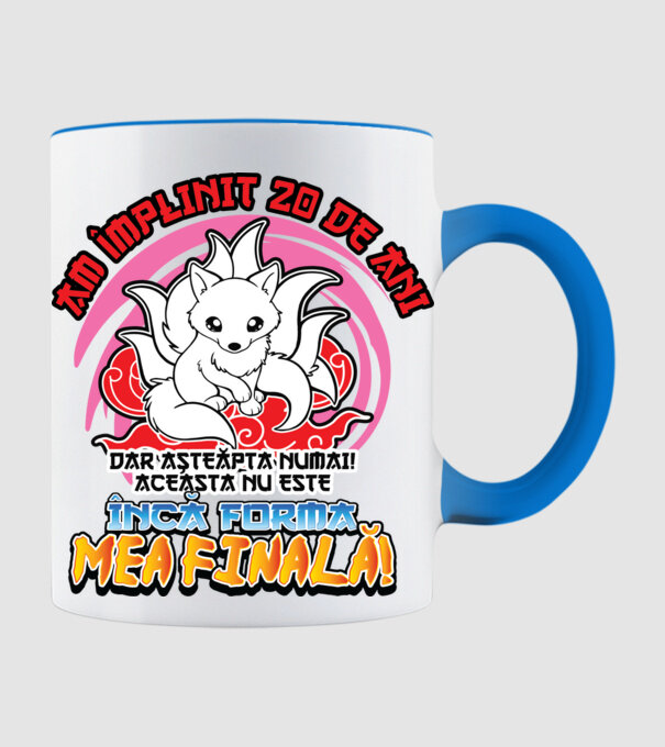 Am împlinit 20 de ani - Dar așteaptă numai! Aceasta nu este încă forma mea finală! model albastru deschis pe tricou