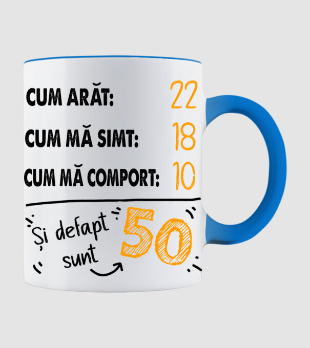 Aspect, senzație, comportament 50 Alb model albastru deschis pe tricou
