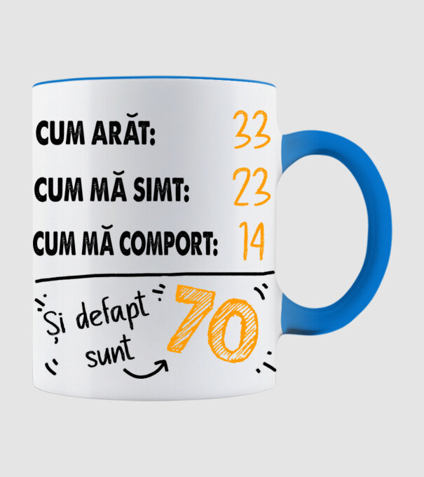 Aspect, senzație, comportament 70 Alb model albastru deschis pe tricou