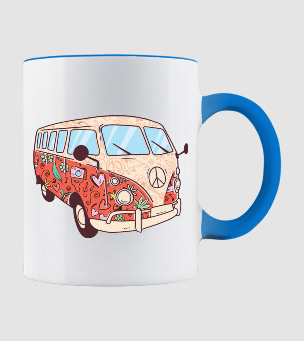 Autobuze model albastru deschis pe tricou