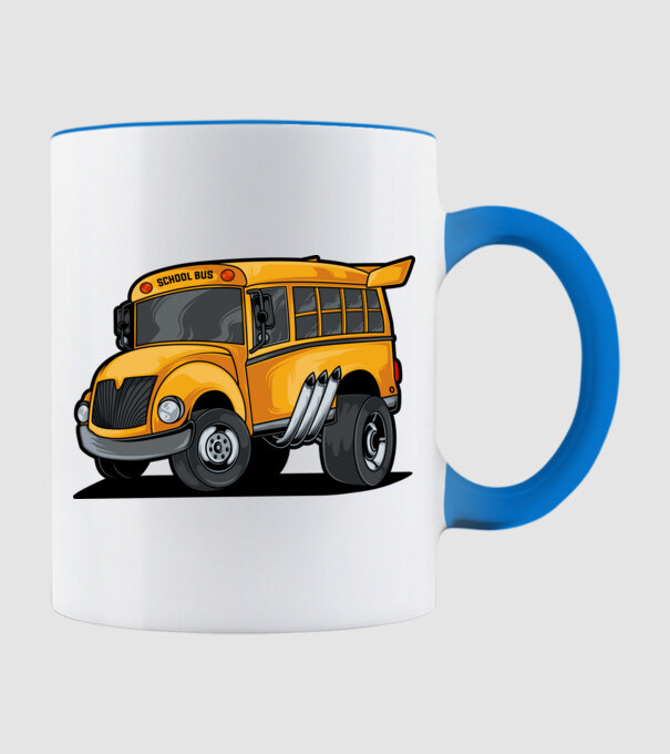 Autobuze model albastru deschis pe tricou