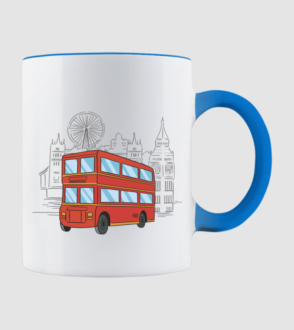 Autobuze model albastru deschis pe tricou