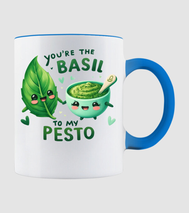 Basil to my Pesto model albastru deschis pe tricou
