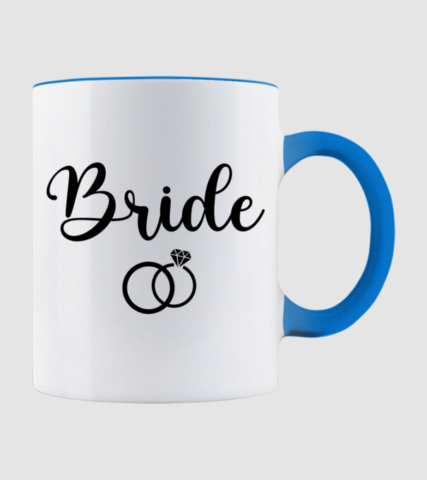 Bride model albastru deschis pe tricou