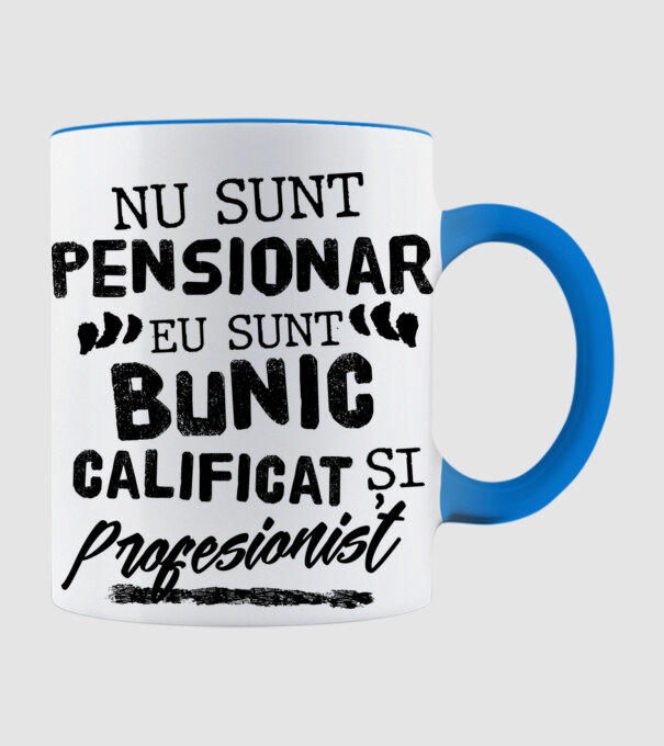 Bunicul profesionist model albastru deschis pe tricou