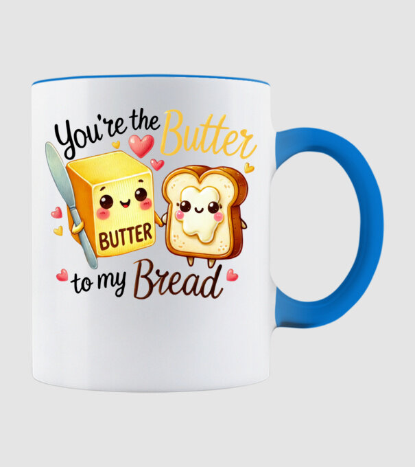 Butter to my Bread model albastru deschis pe tricou