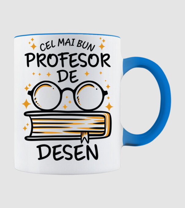 Cel mai profesor de desen model albastru deschis pe tricou
