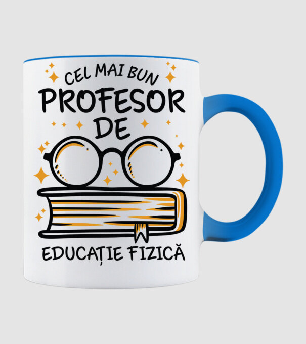 Cel mai profesor educație fizică model albastru deschis pe tricou