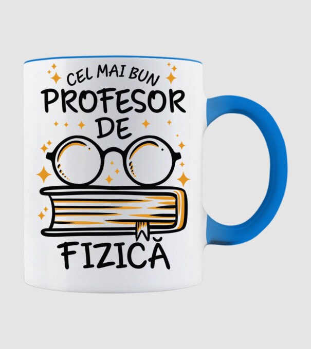 Cel mai profesor fizică model albastru deschis pe tricou