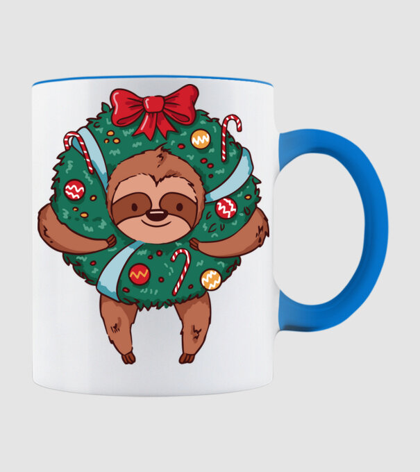 Christmas model albastru deschis pe tricou