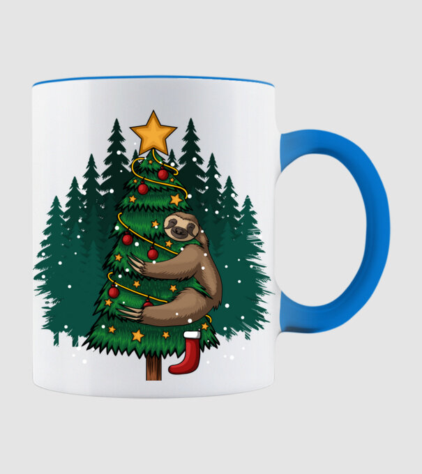 Christmas model albastru deschis pe tricou
