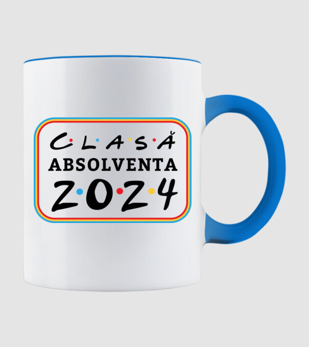 Clasă absolventă friends model albastru deschis pe tricou