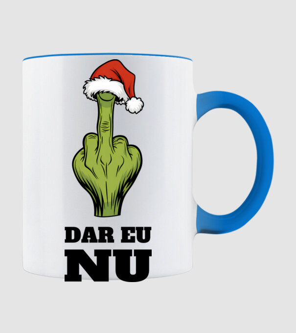 Dar eu NU alb model albastru deschis pe tricou