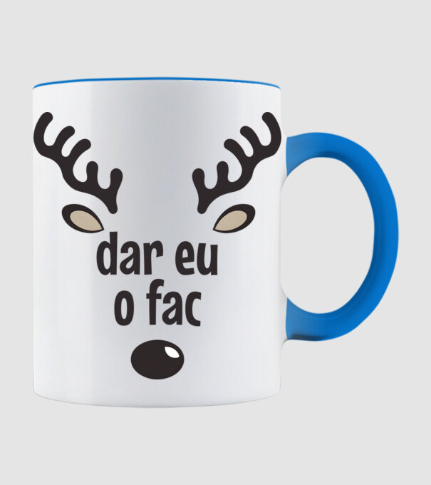 Dar eu o fac crăciun chiar căprioară Alb model albastru deschis pe tricou