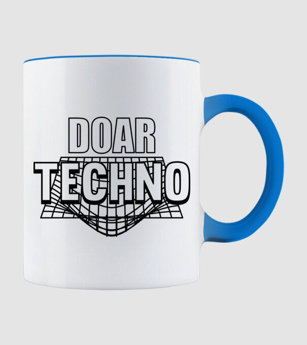 Doar techno model albastru deschis pe tricou