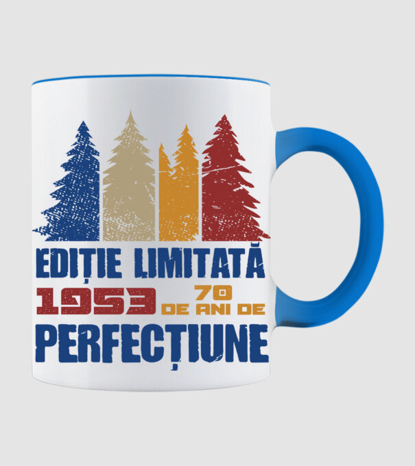 Ediție limitată 1953 - 70 de ani de perfecțiune model albastru deschis pe tricou