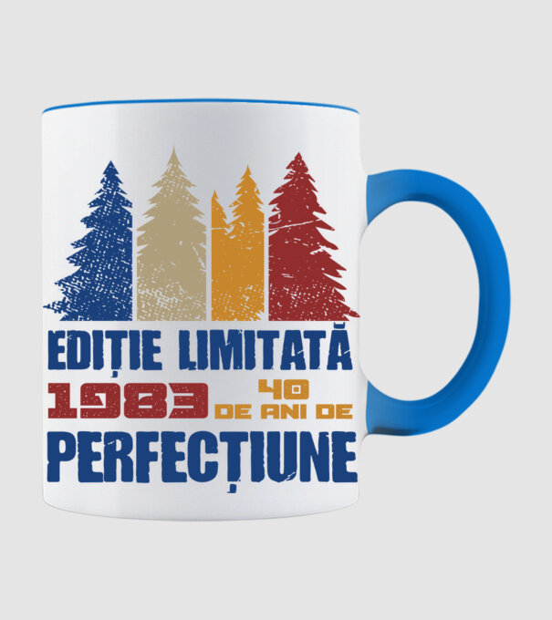 Ediție limitată 1983 - 40 de ani de perfecțiune model albastru deschis pe tricou