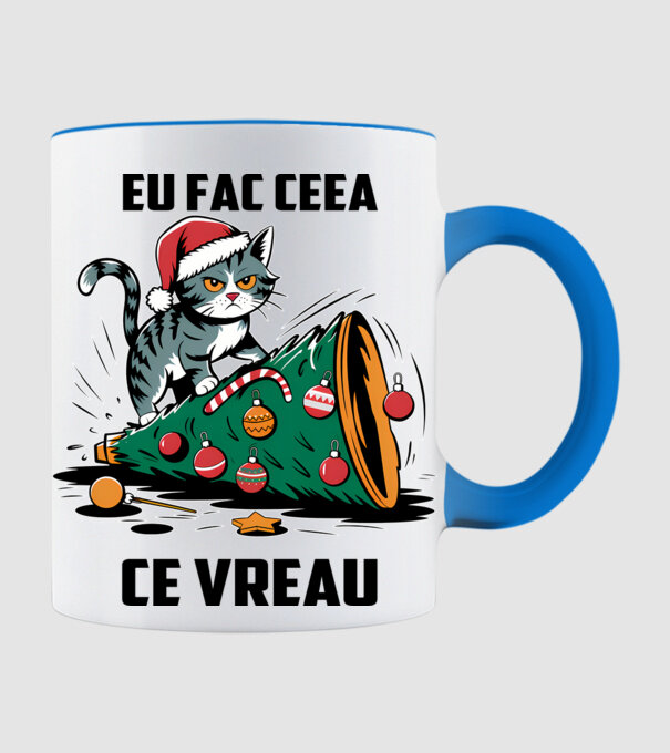 Eu fac ceea ce vreau Alb model albastru deschis pe tricou
