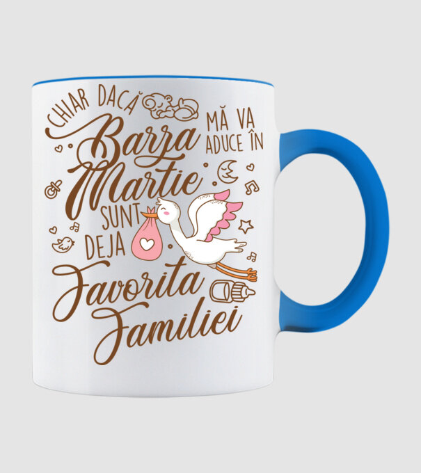 Favorita familiei MARTIE model albastru deschis pe tricou