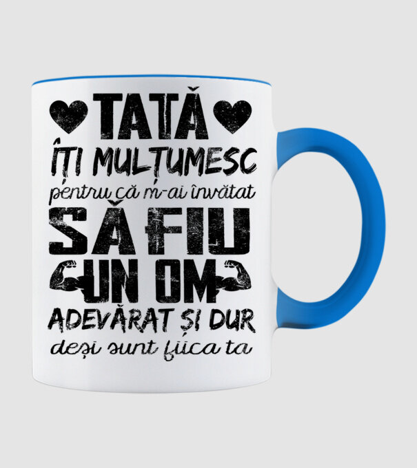 fiică crescută ca fiu Alb model albastru deschis pe tricou