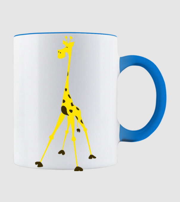 Giraffe model albastru deschis pe tricou
