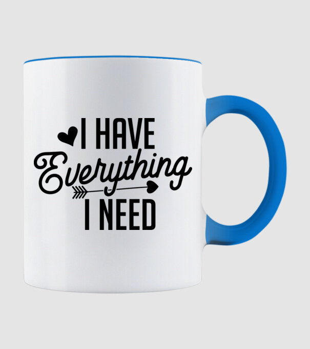 I have everything model albastru deschis pe tricou