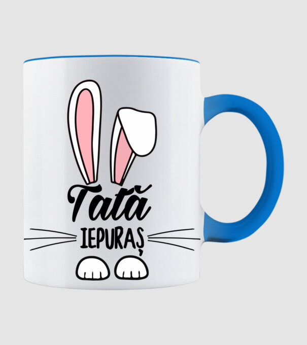 iepuraș tată model albastru deschis pe tricou