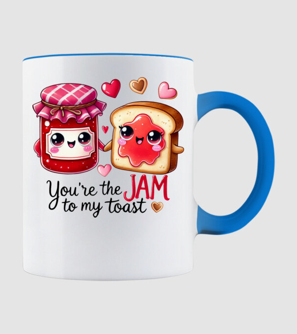 Jam to my Toast model albastru deschis pe tricou