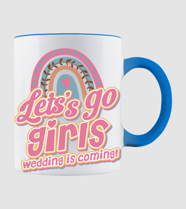 Lets go girls model albastru deschis pe tricou