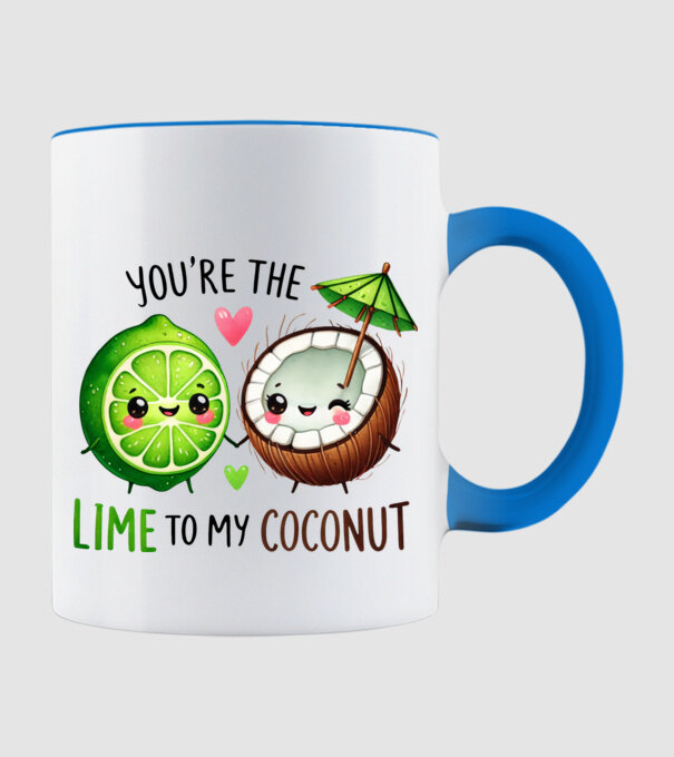 Lime to my Coconut model albastru deschis pe tricou