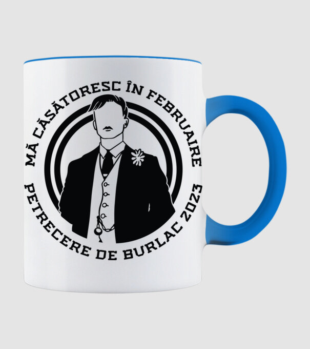 mă căsătoresc în februarie model albastru deschis pe tricou