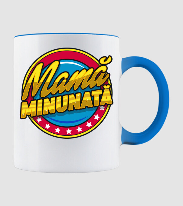 mamă minunată model albastru deschis pe tricou