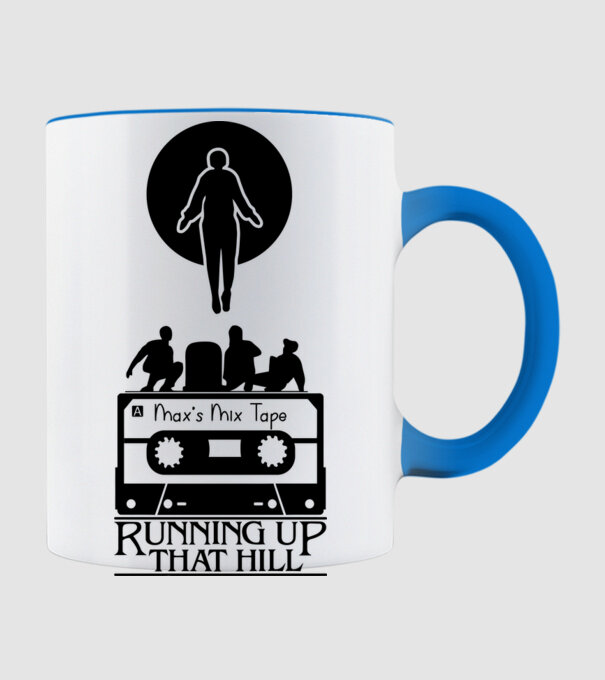 maxs mix tape stranger things model albastru deschis pe tricou