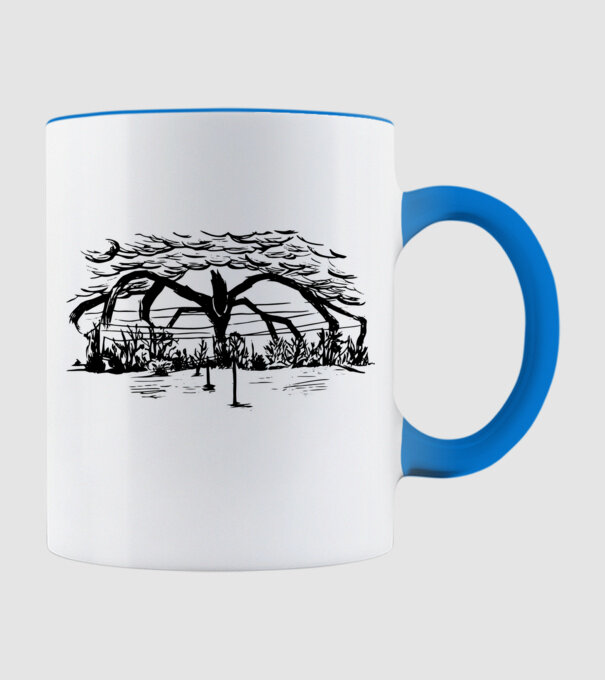 mind flayer drawing stranger things model albastru deschis pe tricou
