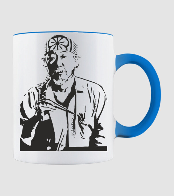Miyagi cobra kai model albastru deschis pe tricou