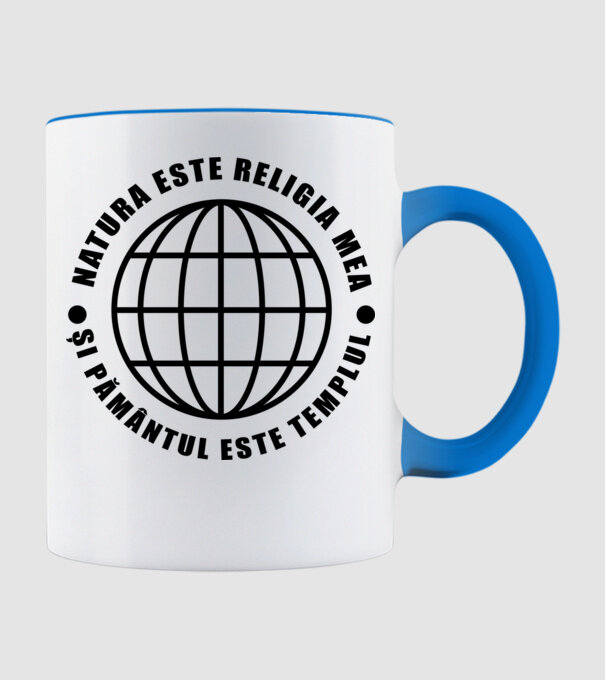 Natura este religia mea model albastru deschis pe tricou