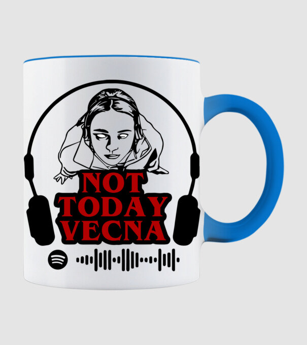 not today vecna model albastru deschis pe tricou