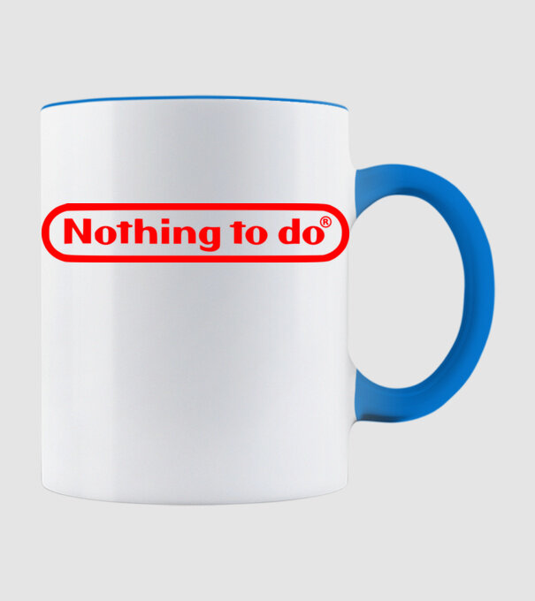 Nothing to do model albastru deschis pe tricou