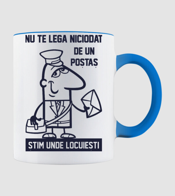 nu te lega niciodată de un poștaș. Știm unde locuiești model albastru deschis pe tricou