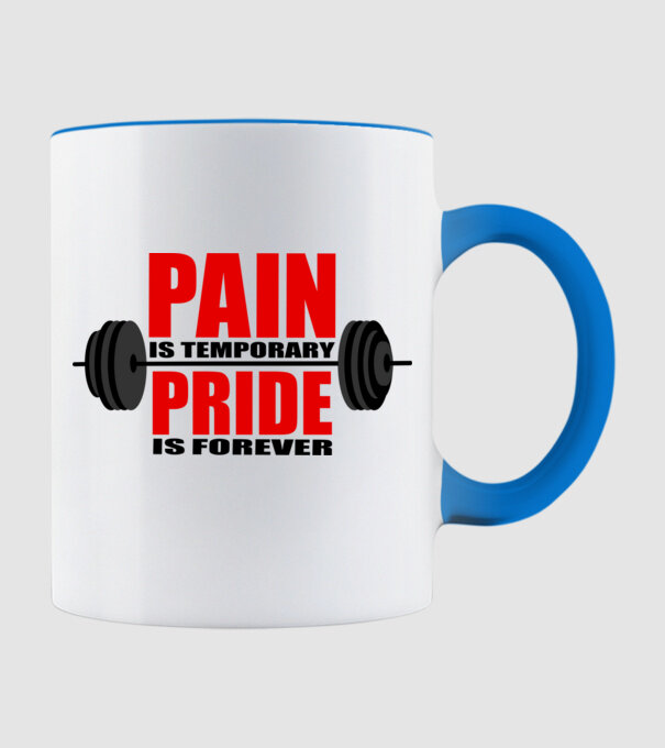 Pain is temporary model albastru deschis pe tricou
