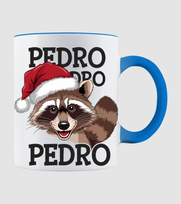 Pedro pedro xmas model albastru deschis pe tricou