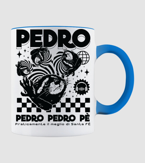 Pedro techno model albastru deschis pe tricou