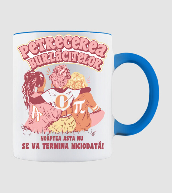 petrecerea burlăcitelor - noaptea asta nu se va termina niciodată! model albastru deschis pe tricou