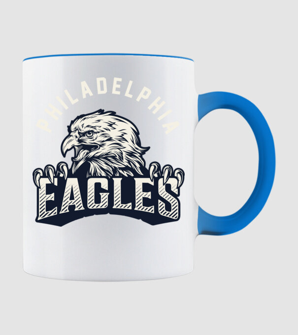 Philadelphia Eagles model albastru deschis pe tricou