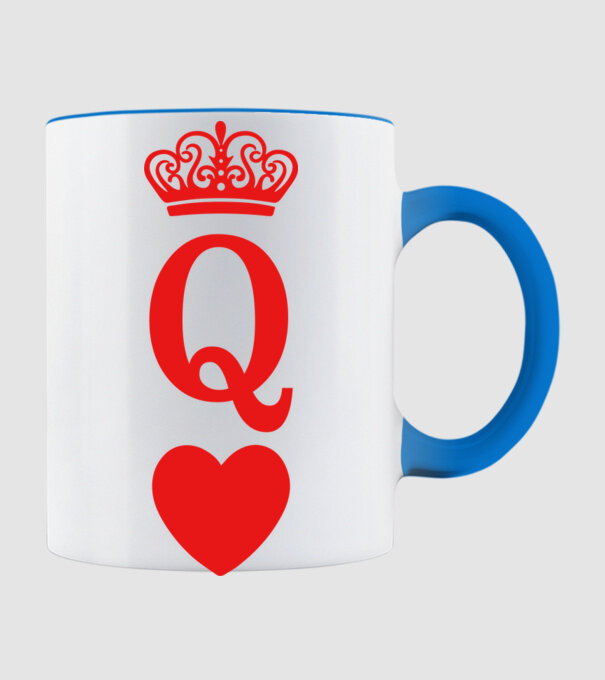 Queen model albastru deschis pe tricou