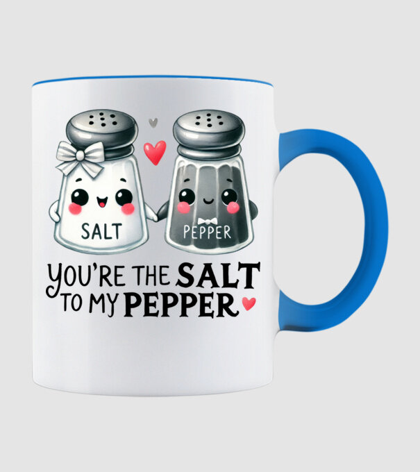 Salt to my Pepper model albastru deschis pe tricou
