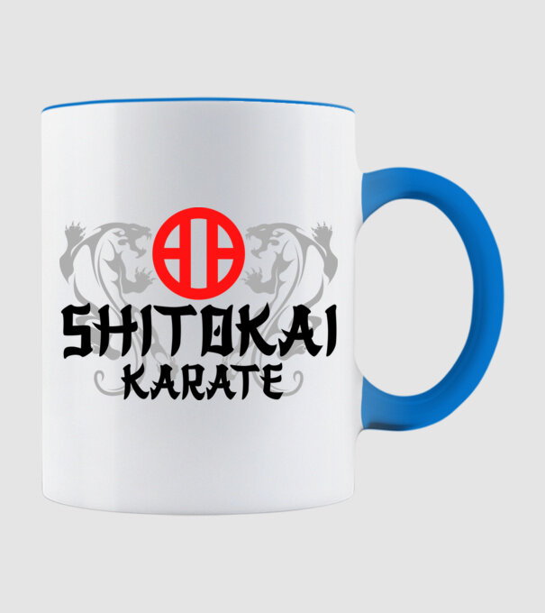 Shitokai Karate model albastru deschis pe tricou
