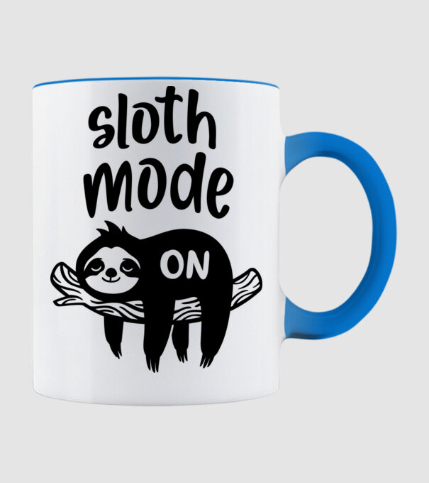 Sloth mode on model albastru deschis pe tricou